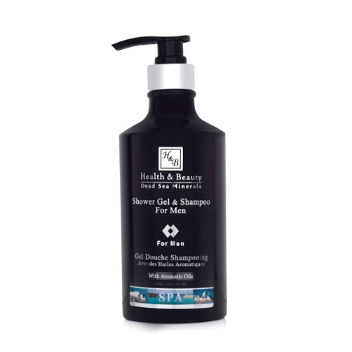 H & B HEALTH & BEAUTY DEAD SEA MINERALS H&B Men’s Body Wash Shower Gel Men's Shampoo, Body Skin Care, Body Soap, Dead Sea collection