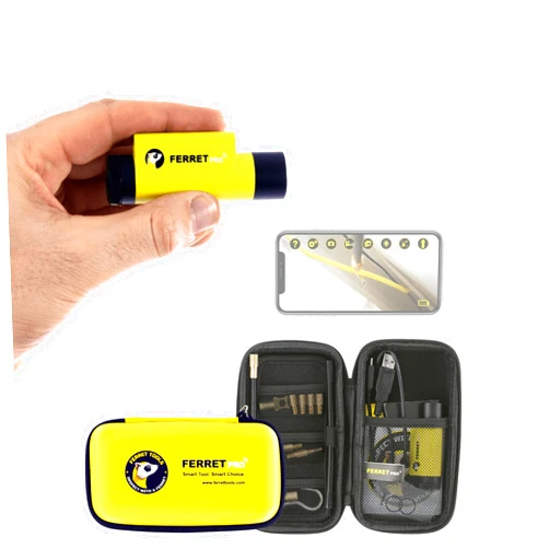 Ferret Tools Ferret Pro Wireless Inspection Camera & Cable Pulling Tool - Multipurpose with App-Controlled Variable Focus and Super-Fast Charge