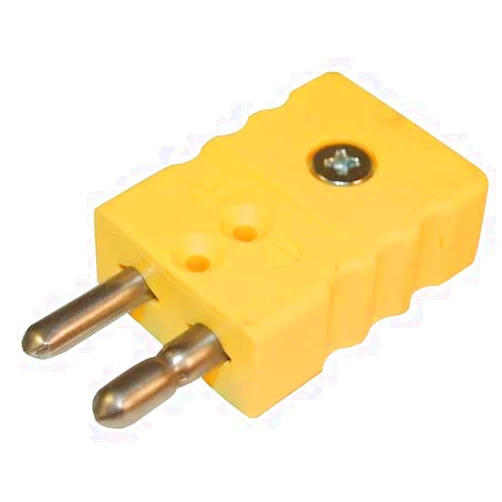 Digi-Sense Thermocouple Connector, Standard, Type-K, Male Plug; 5/pk