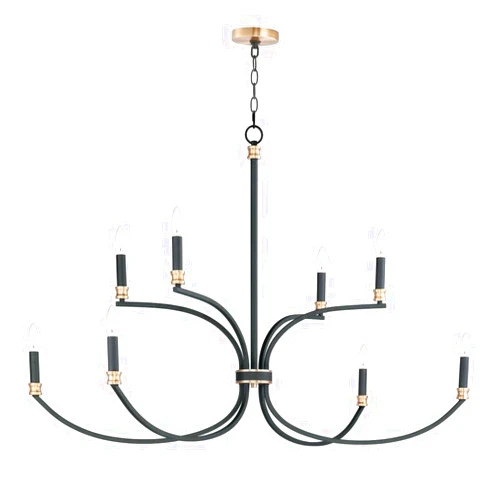 Bailey Street Home 8 Light 2-Tier Chandelier in Traditional Style-24 inches Tall and 48 inches Wide 93-Bel-4845072
