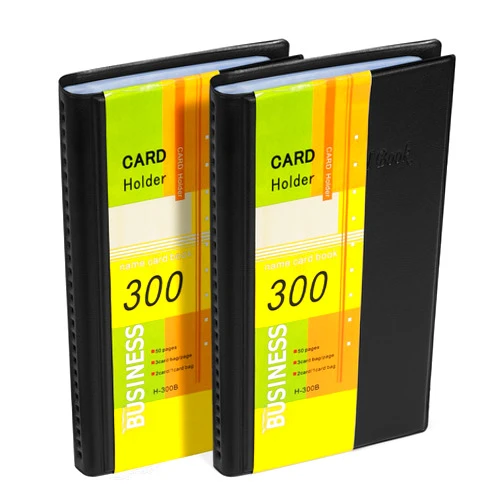 Petutu Business Card Holder Organizer Book - PU Leather, 2 Pack Total For 600 Business Cards