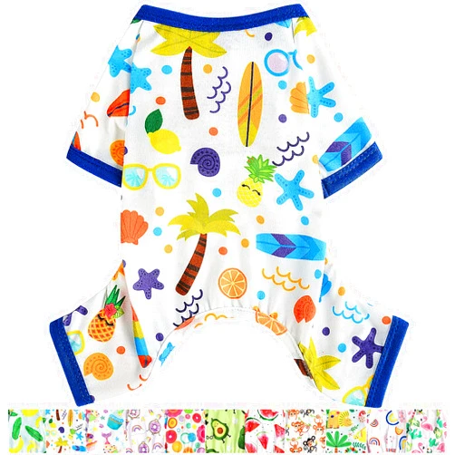 Sebaoyu Dog Pajamas for Small Dog,Chihuahua Yorkie Teacup Pajamas Dog Shirts, Small Puppy Pjs, Soft Pet Pjs Puppy Clothes Cat Outfit