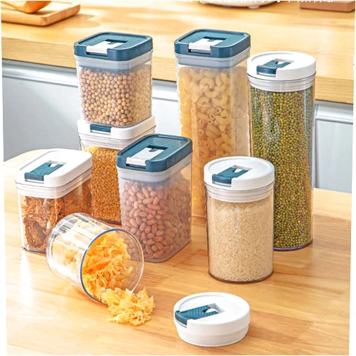 Ayfes Food grade AS sealed jar plastic transparent kitchen storage box grain snack large capacity storage tank