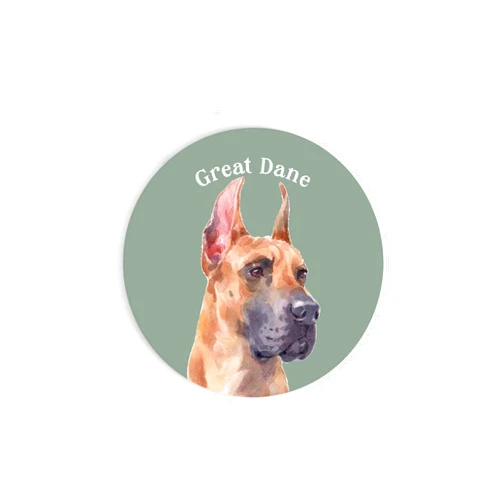 P. Graham Dunn Great Dane Caramel Black 2.75 x 2.75 Ceramic Car Coasters Pack of 2