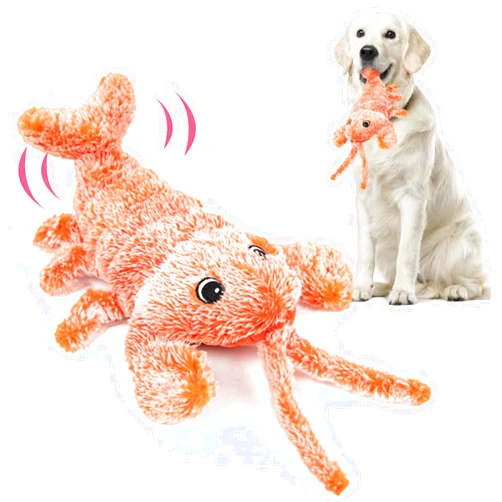 BABORUI Dog Toys, Interactive Dog Toys to Keep Them Busy, Wiggly Lobster Dog Toy for Boredom, Rechargeable Moving Dog Chew Toys for Small/Medium/Large Dogs/Puppy Toys