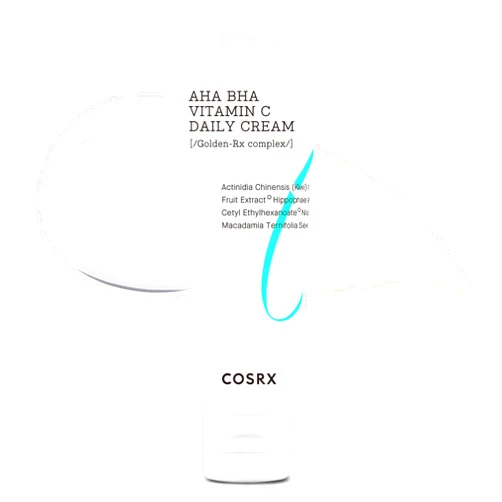 COSRX AHA BHA VITAMIN C Daily Cream 1.69 fl. oz 50 ml, Face Cream, Anti Aging, Plumping Skin, Natural, Fruit, Korean Skin Care