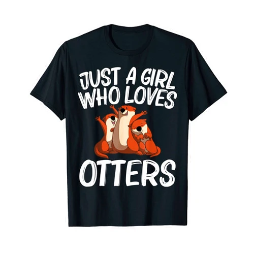 Best Giant Otter Aquatic Mammal Zookeeper Clothes Funny Otter Gift For Girls Kids Sea Otter Animal Pet Costume T-Shirt