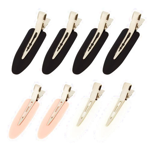 ASAYUMI 8Pcs No Bend No Crease Hair Clips- Styling Duck Bill Clips Alligator Hair Barrettes for Styling Sectioning for Salon Hairstyle Hairdressing Bangs Waves Woman Girl Makeup Application