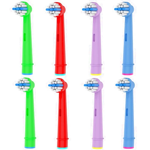 Bimily 8pcs Kids Toothbrush Replacement Heads Compatible with Oral B Electric Toothbrush, Soft Bristles and Small Heads for Sensitive Teeth and Gum of The Kids