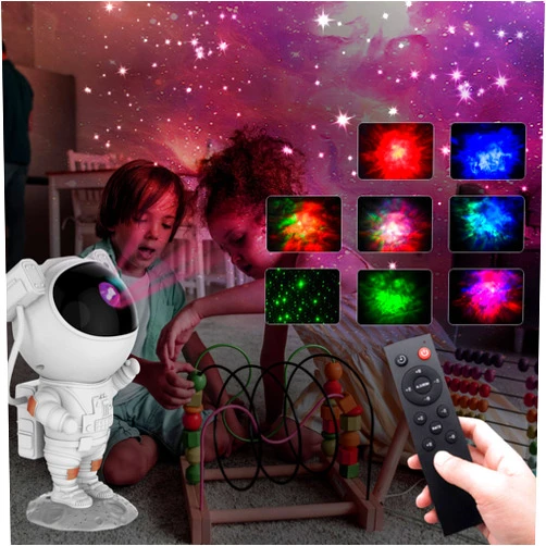 FelRelWel Galaxy Projector Star Night Light,Astronaut Space Lights,Projector Starry Nebula Ceiling LED Lamp with Timer and Remote,Gifts for Kids Room Decor,Bedroom,Birthdays,White Inventory Clearance