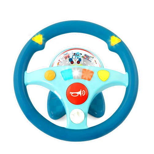 B. Toys Woofer's Musical Driving Wheel - Pretend Play Steering Wheel with Music, Sounds & Lights for Toddlers, Kids 2 Years+
