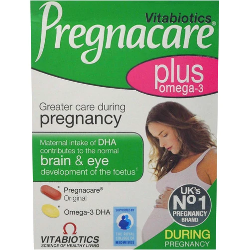 Vitabiotics 2 Packs Vitabiotics Pregnacare Plus Omega 3 - 56 Tablets = TOTAL 112 Tablets/Capsules by Vitabiotics