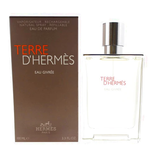 Hermes Terre d'Hermes Eau Givree for Men Eau de Parfum Spray, 3.4 Ounce (Refillable)
