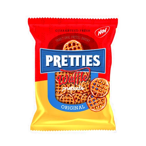 Eva's Gift Universe Traditional Pretzel Bakery, Pretties Waffle Pretzels Original 1.5 Oz (Pack of 24) - GREAT CHOICE for friends, family, students, co-workers, teens, love one, classmates