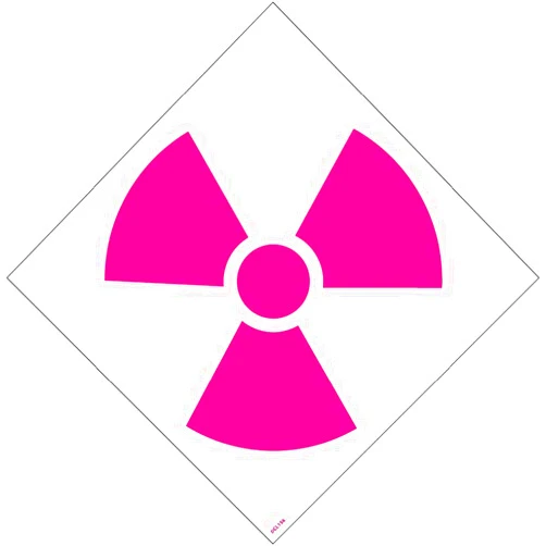 NMC DCL156 National Marker NFPA Label Symbol, Radiation, 6 Inch (5/Pk), Ps Vinyl (Pack of 5)