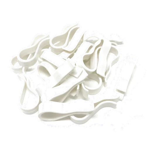 NiftyPlaza Strut Clip - Grid Towels Scarf Hanger Pant Plastic Jet Clips Garment Shirt Coat Sweater Trousers Secured Gripper Dress Pack (100 White)