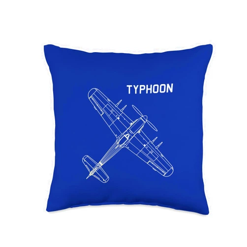 Anthony Mrugacz Typhoon RAF Aircraft Throw Pillow, 16x16, Multicolor