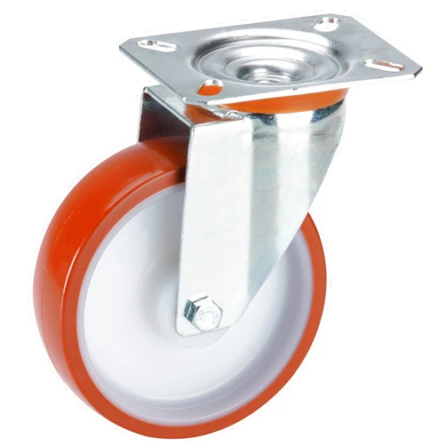 Dörner + Helmer 731551 Caster with Plate – Red