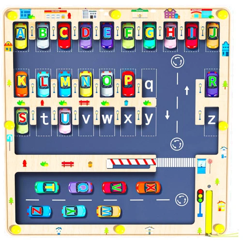 NOWRICH Magnetic Alphabet Maze Letter Puzzle, Montessori Toddler Travel Toys for Boys Girls 3 4 5 Years Old, Alphabet Learning Letter Toddlers Puzzle Board, Sensory Toys Birthday Gifts for Toddlers