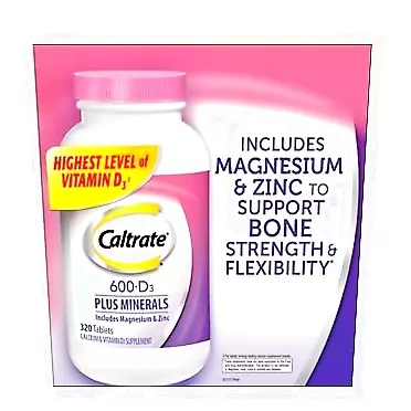 Caltrate 600+D3 Calcium & Vitamin D3 Supplement , 2Pack (320-Count Tablets Each )