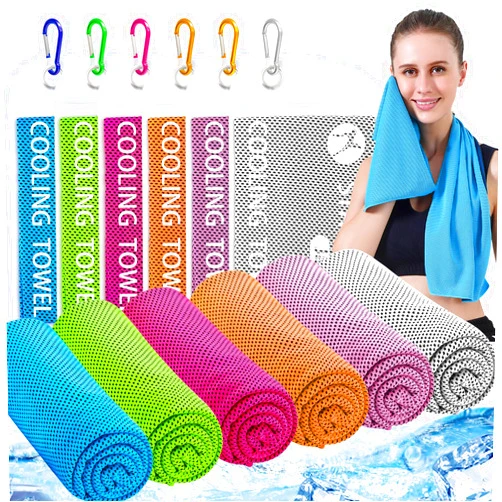 Japior 6 Pack Cooling Towels for Neck and Face 40