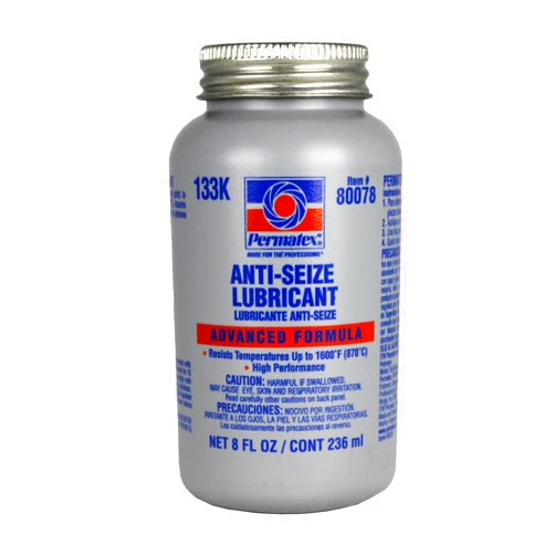 Permatex 80078 Anti-Seize Lubricant with Brush Top Bottle, 8 oz. by Permatex