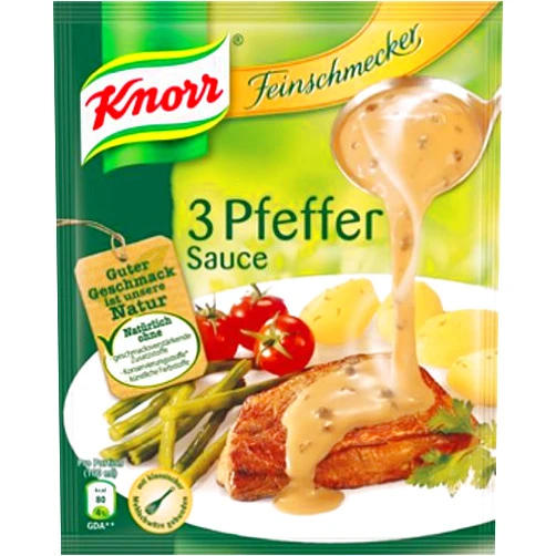 Knorr Feinschmecker 3 Pfeffer (pepper) Sauce (3 Pc.)