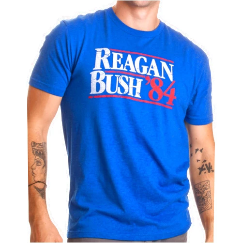 Ann Arbor T-shirt Co. Reagan Bush '84 | Vintage Style Conservative Republican GOP Unisex T-Shirt