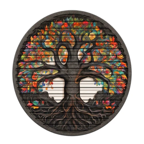 Venovez Tree Of Life, Carved Wood Wall Art, 3D Wall Decor, Home Decor, Housewarming Gift, Wall Hangings, Round Wall Art, Wall Decor, Wooden Wall Decor