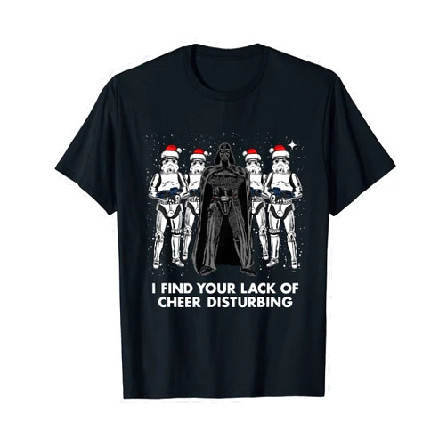 Star Wars Vader Trooper Lack Cheer Christmas Graphic T-Shirt T-Shirt