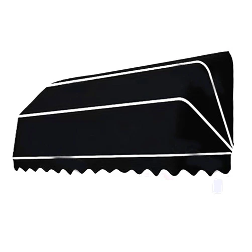 Tazyee French Curved Retractable Awning Folding Patio Awning Canopy, Balcony Canopy, Polyester Foldable Awning, DIY Courtyard Retractable Awning for Yard, Balcony, Porch 70 * 60 * 60cm Black