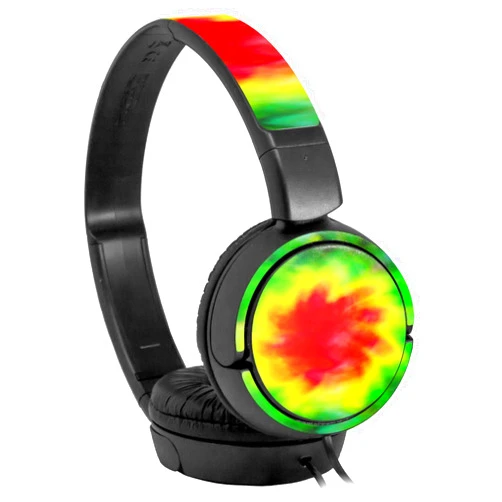 WraptorSkinz Decal Style Skin Wrap for Sony MDR ZX110 Headphones Tie Dye (Headphones NOT Included)