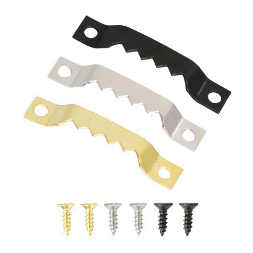 Generic Small Sawtooth Picture Hangers with Screws - 50 Pack, Picture Hanging Hooks Perfect for Hanging Photo Frames, Canvas, Artwork, Paintings and More