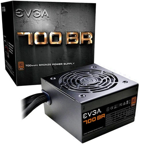 EVGA 700 BR, 80+ Bronze 700W, 3 Year Warranty, Power Supply 100- BR-0700-K1 100-BR-0700-K1