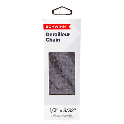 Schwinn Chain, Steel Replacement Chain, 112 Links, Fits Derailleur & Non-Derailleur Bikes, Single & Multi-Speed Bikes