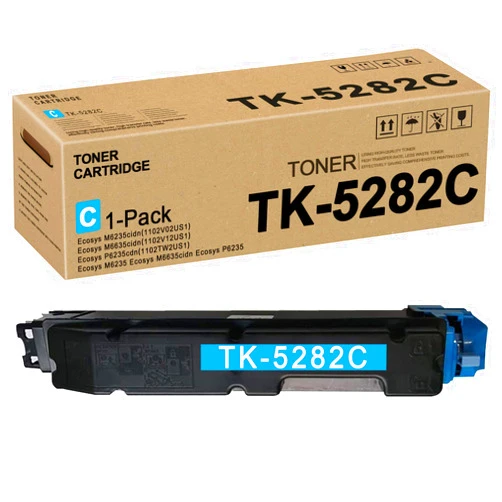 RUYY TK-5282C TK5282 1T02TWCUS0 Toner Cartridge (Cyan,1 Pack) Replacement for Kyocera Ecosys M6235cidn(1102V02US1) M6635cidn(1102V12US1) P6235cdn(1102TW2US1) M6235 M6635cidn P6235 Toner Kit Printer