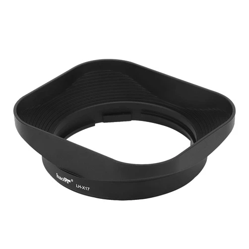Haoge LH-X17 Bayonet Square Metal Lens Hood for Fujifilm Fuji Fujinon XF 16mm F2.8 R WR XF16mmF2.8 Lens on X-Pro2 X-Pro1 X-T2 X-T1 X-T20 X-T10 X-E2S X-A5 X-A20 X-E3 X-H1