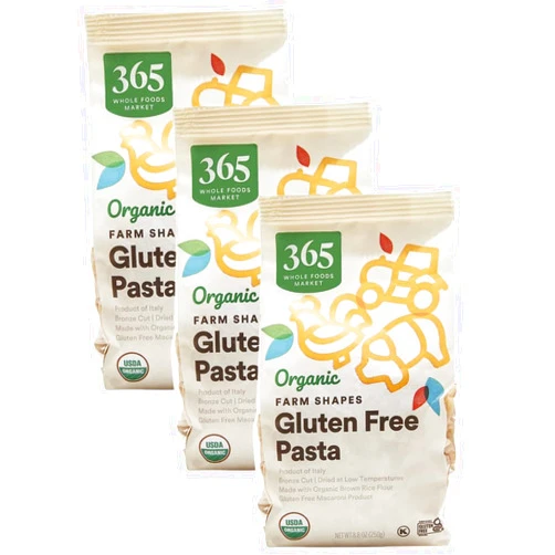 365 by Whole Foods Market, Pasta Farm Animals Tractors Gluten-Free Organic, 8.8 Ounce (Pack of 3)
