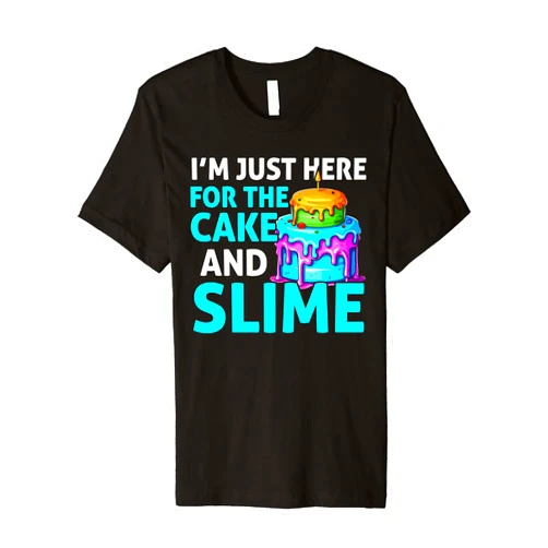 Slime Birthday Party SteMi Apparel Slime Birthday Celebrant Happy Bday I Love Slime Making Premium T-Shirt