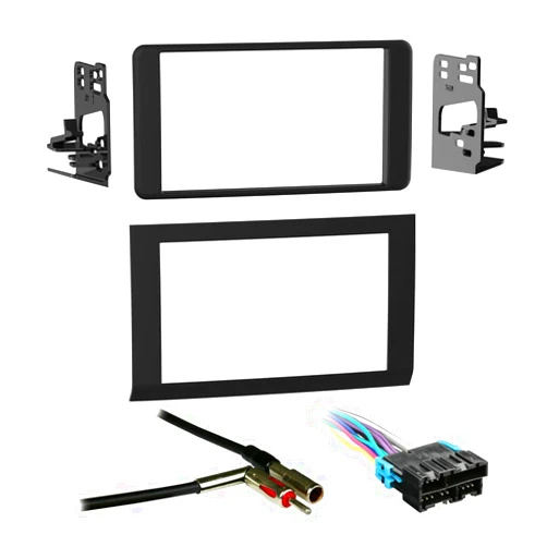 Metra, The Wires Zone Metra 95-3005 Double DIN Dash Kit with Harness + Antenna Combo for Select Chevrolet Astro/GMC Safari 1996-2005