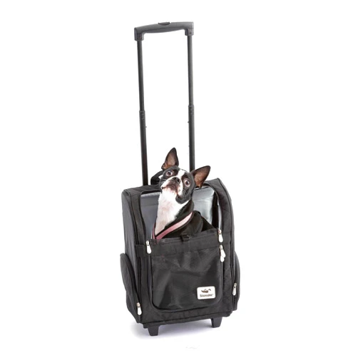Snoozer Roll Around 4-in-1 Pet Carrier, Black, Medium