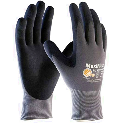 MaxiFlex 34-874 Seamless Knit Nylon Glove with Nitrile Coated Micro-Foam Grip on Palm and Fingers Dozen