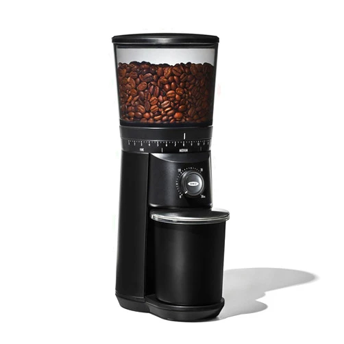 OXO Brew Conical Burr Grinder - Matte Black, Stainless Steel Burrs, One-Touch Automatic Smart Grind