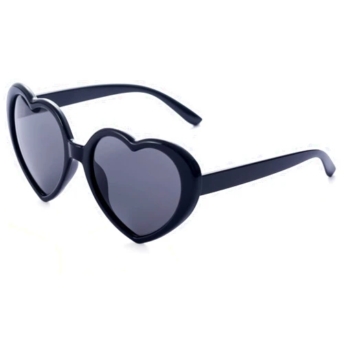 BOBLUEON Polarized Heart Shaped Sunglasses for Women Oversized Retro Red Heart Sun Glasses with UV Protection Lens