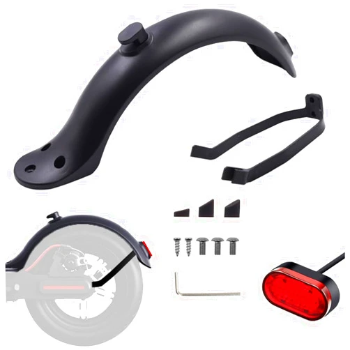 Kucehiup Rear Scooter Fender Bracket Mudguard Replacement Accessory - Compatible with Xiao-mi M-365/Pro 1S