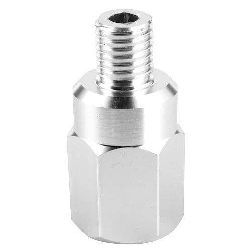 Aramox Swap Coolant Temperature Sensor Adapter Male -1.5 to Female 3/8in-18 NPT, Made of Aluminum, Fit for All Series Engines with Wide Application