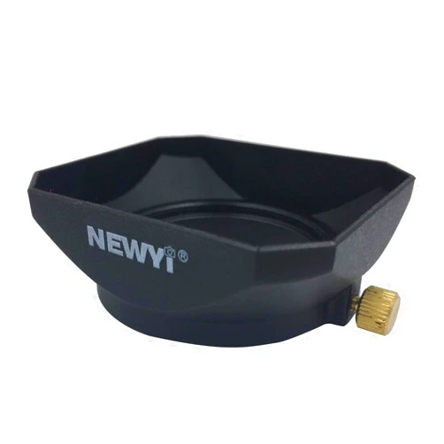 TUYUNG NEWYI 52mm Square Shape Screw-on Lens Hood Shade for Mirrorless Lens & DV Camcorders & Video Camera