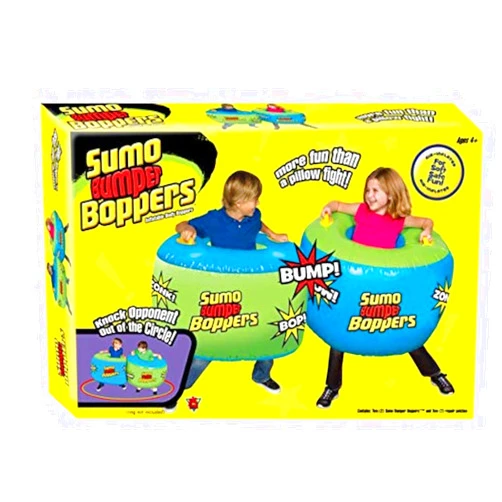 Big Time Toys Sumo Bumper Boppers Belly Bumper Toy, Set of 2 with 2 Repair Patches, Kids get Active and Silly, Air inflated Fun, More Fun Than a Pillow Fight, Great for Agility-Balance-Coordination