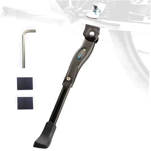 TOPCABIN Bike Kickstand Adjustable Aluminium Alloy Bicycle Kickstand Bike Side Kickstand Fit for 14-29“ Mountain Bike/700 Road Bike/BMX (For 24
