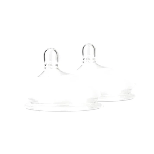 Olababy Gentle Bottle Silicone Replacement Nipple 2 Pack (0-3 Months/Preemie Flow)